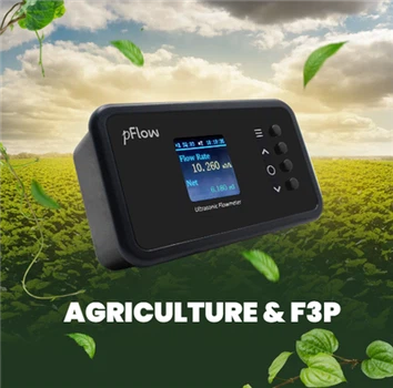 Penjepit ultrasonik pada meter untuk pertanian
